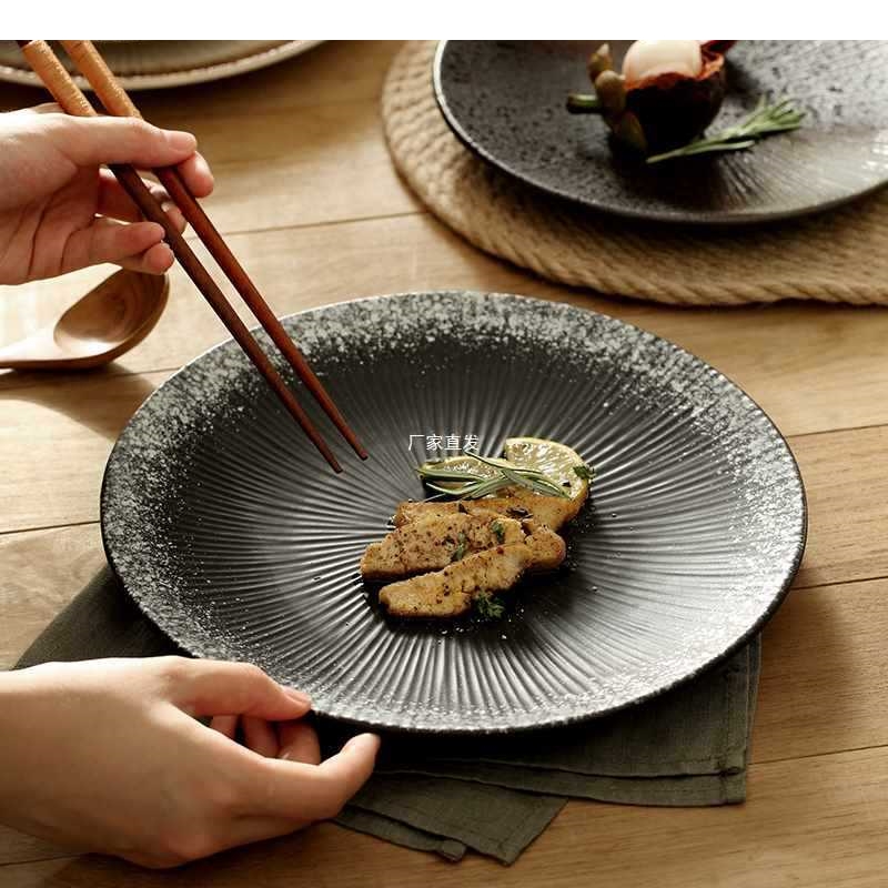 Home Cooking In Japanese - จานซูชิเซรามิกสไตล์ญี่ปุ่นย้อนยุค สำหรับร้านอาหาร ตกแต่งอาหาร ของหวาน ใช้ในครัวเรือน ทำอาหาร