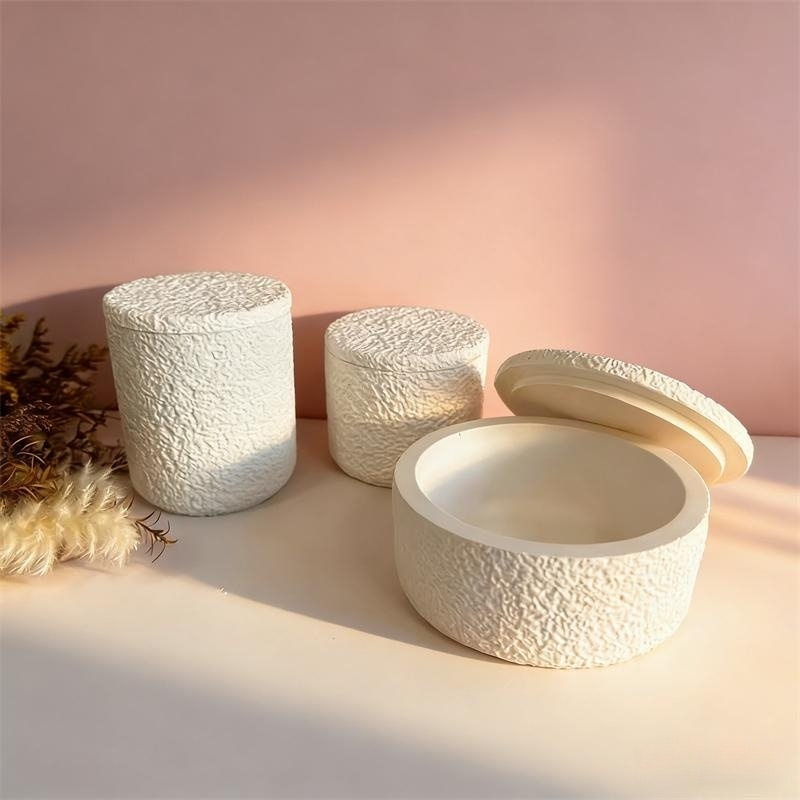 Idli Steamer Mold - แม่พิมพ์ซิลิโคนสำหรับทำกระถางปูนทรงกลม กล่องเก็บของปูนปลาสเตอร์ โถเก็บของยิปซัม ถ้วยเทียน ของตกแต่งบ้าน