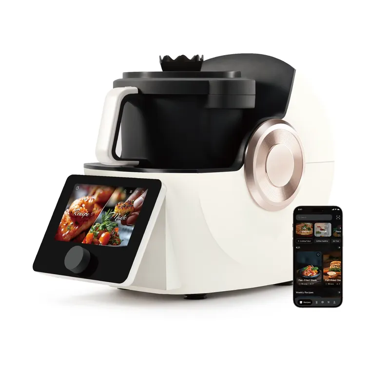 Home Cooking Robot - หุ่นยนต์ทำอาหารอัจฉริยะ เครื่องทำอาหารอเนกประสงค์ หม้อต้มอัตโนมัติ ควบคุมผ่าน Wi-Fi เหมาะสำหรับเชฟในบ้าน