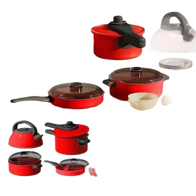 Home Cooking Game - ชุดของเล่นเครื่องครัวขนาดเล็กสำหรับเด็ก ของเล่นทำอาหารจำลอง เกมทำอาหารเสมือนจริง ของขวัญวันเกิดสำหรับเด็กชายและเด็กหญิง อายุ 3