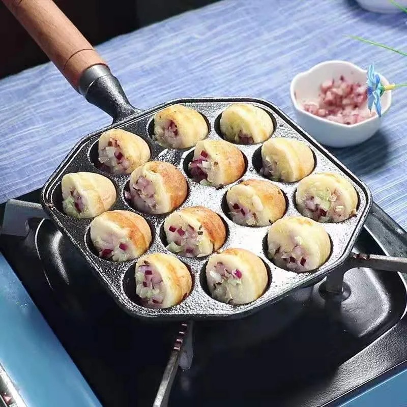 กระทะทาโกะยากิสำหรับอบขนมถาดซิ - Takoyaki Pan Cast บทวิจารณ์และราคา
