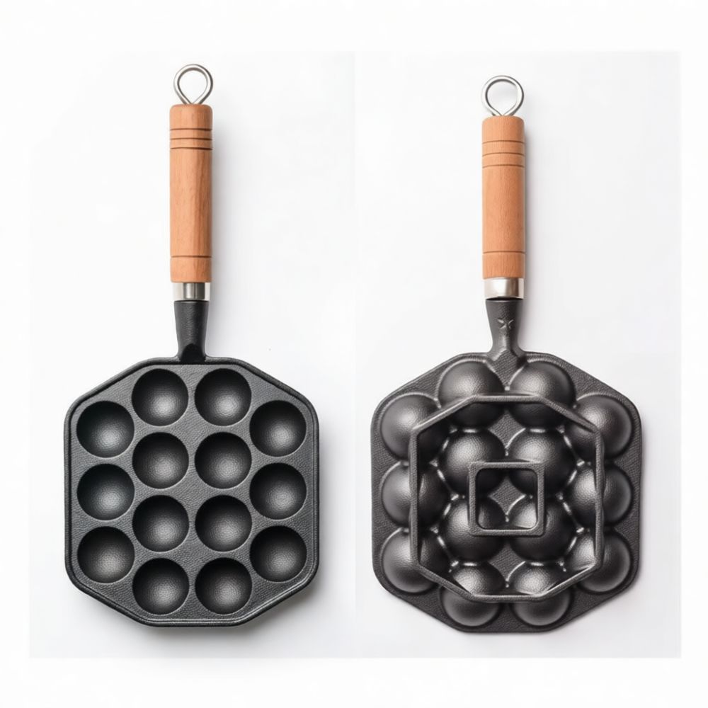 กระทะทาโกะยากิเหล็กหล่อ เครื่อ - Takoyaki Pan Cast บทวิจารณ์และราคา