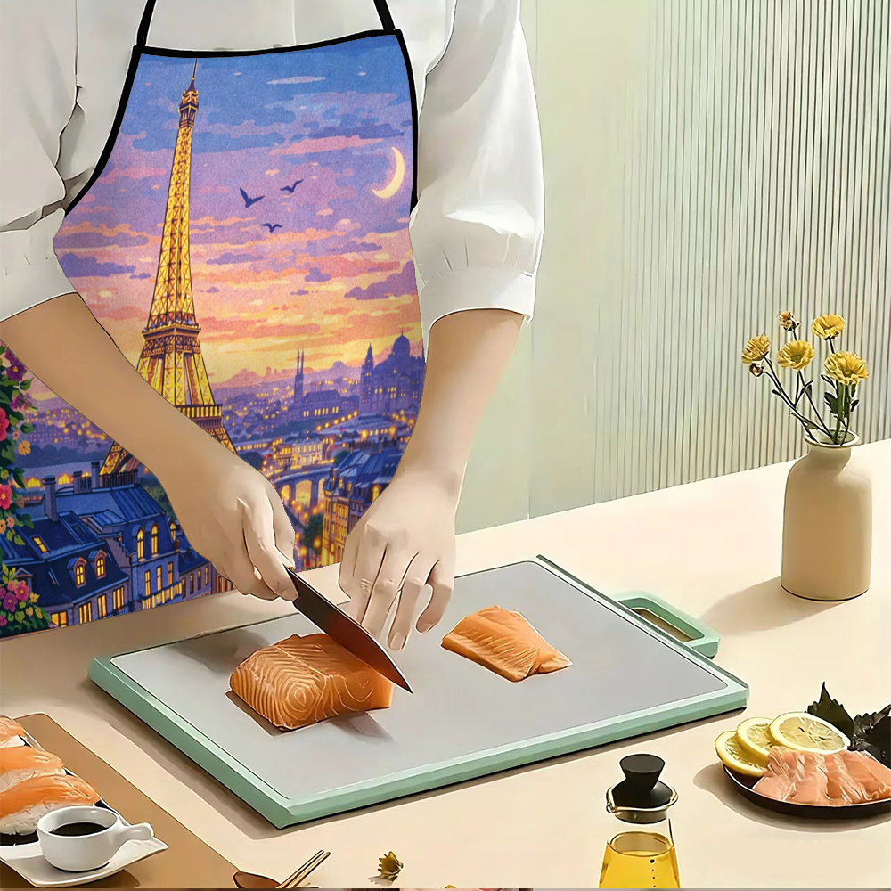 ผ้ากันเปื้อนลายหอไอเฟลปารีส, ผ - Mom'S Home Cooking บทวิจารณ์และราคา