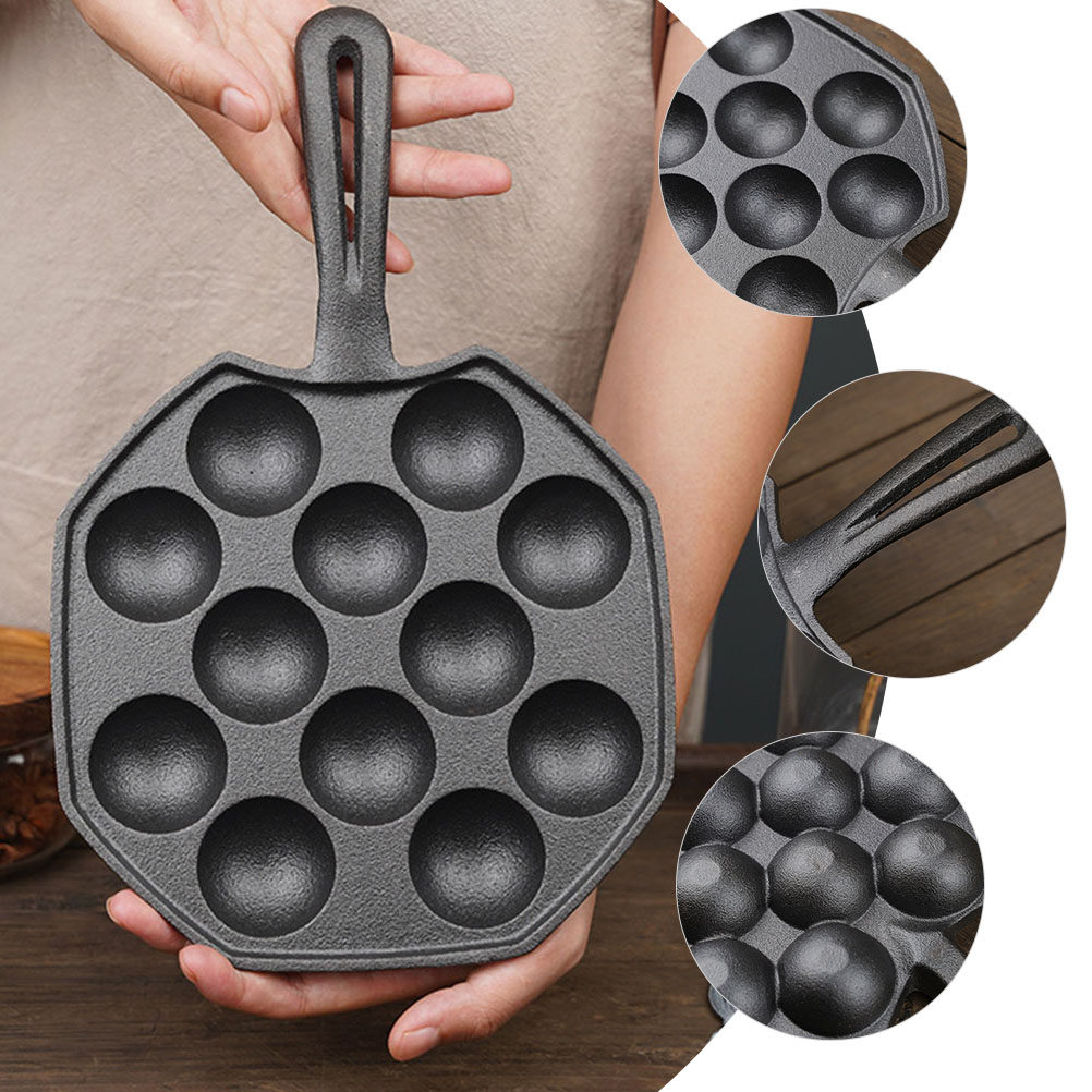 กระทะทาโกะยากิเหล็กหล่อระดับมื - Takoyaki Pan Cast บทวิจารณ์และราคา