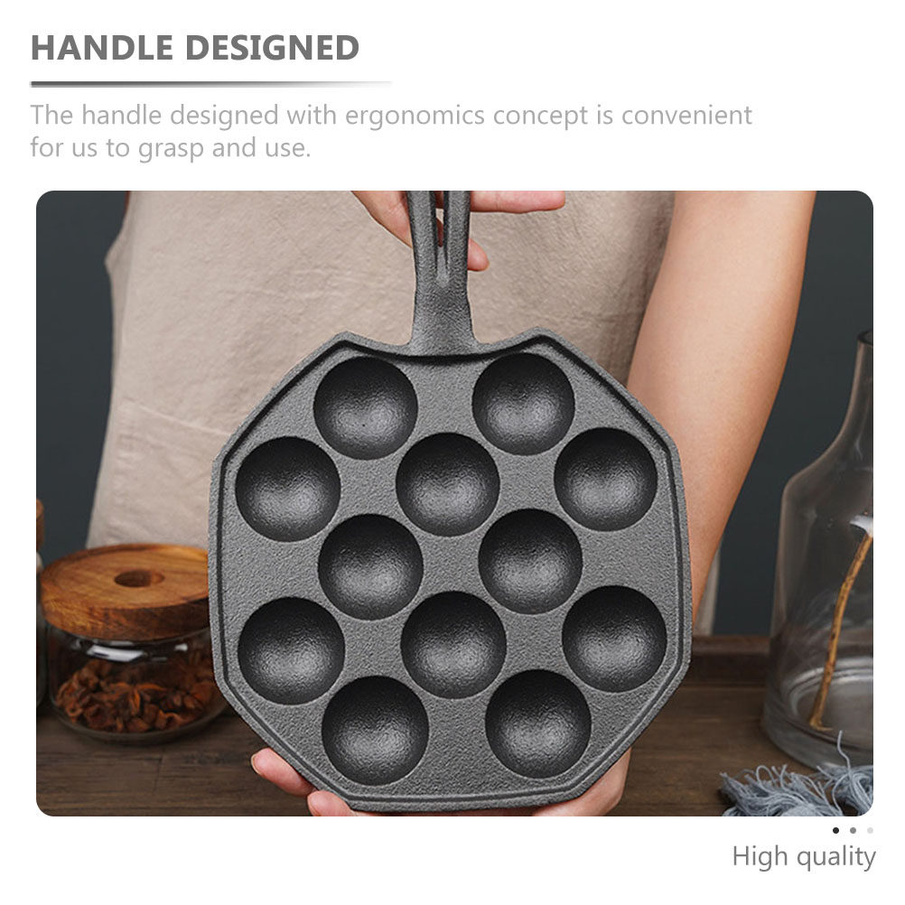 กระทะทาโกะยากิเหล็กหล่อระดับมื - Takoyaki Pan Cast บทวิจารณ์และราคา