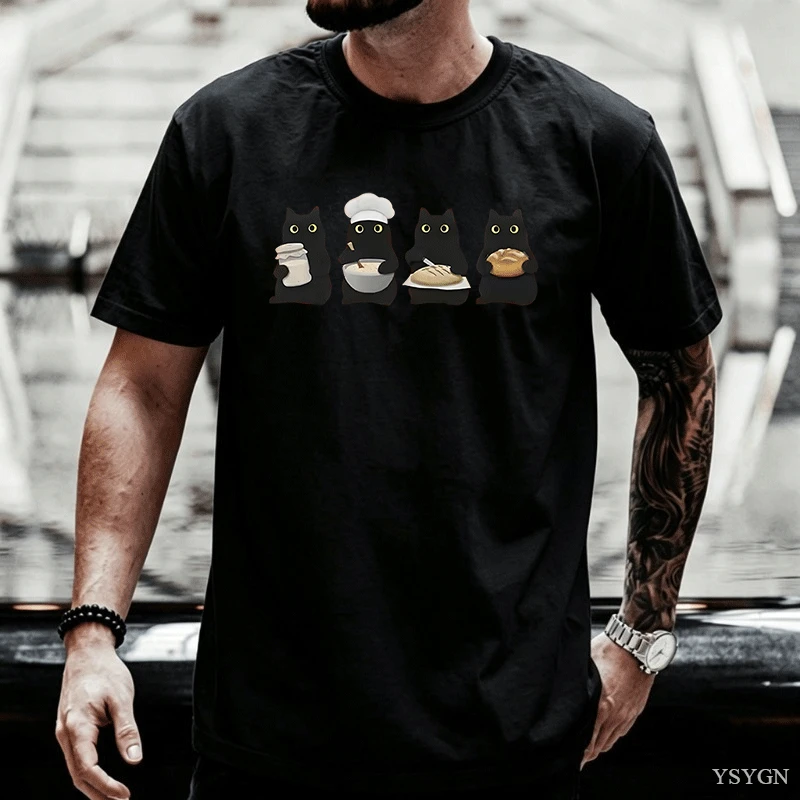 เสื้อยืดลายแมวดำและซาวโดว์ เสื - Mom'S Home Cooking บทวิจารณ์และราคา