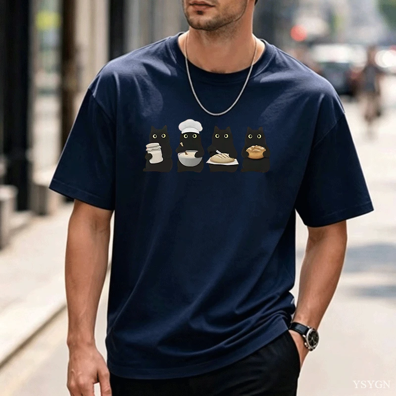 เสื้อยืดลายแมวดำและซาวโดว์ เสื - Mom'S Home Cooking บทวิจารณ์และราคา