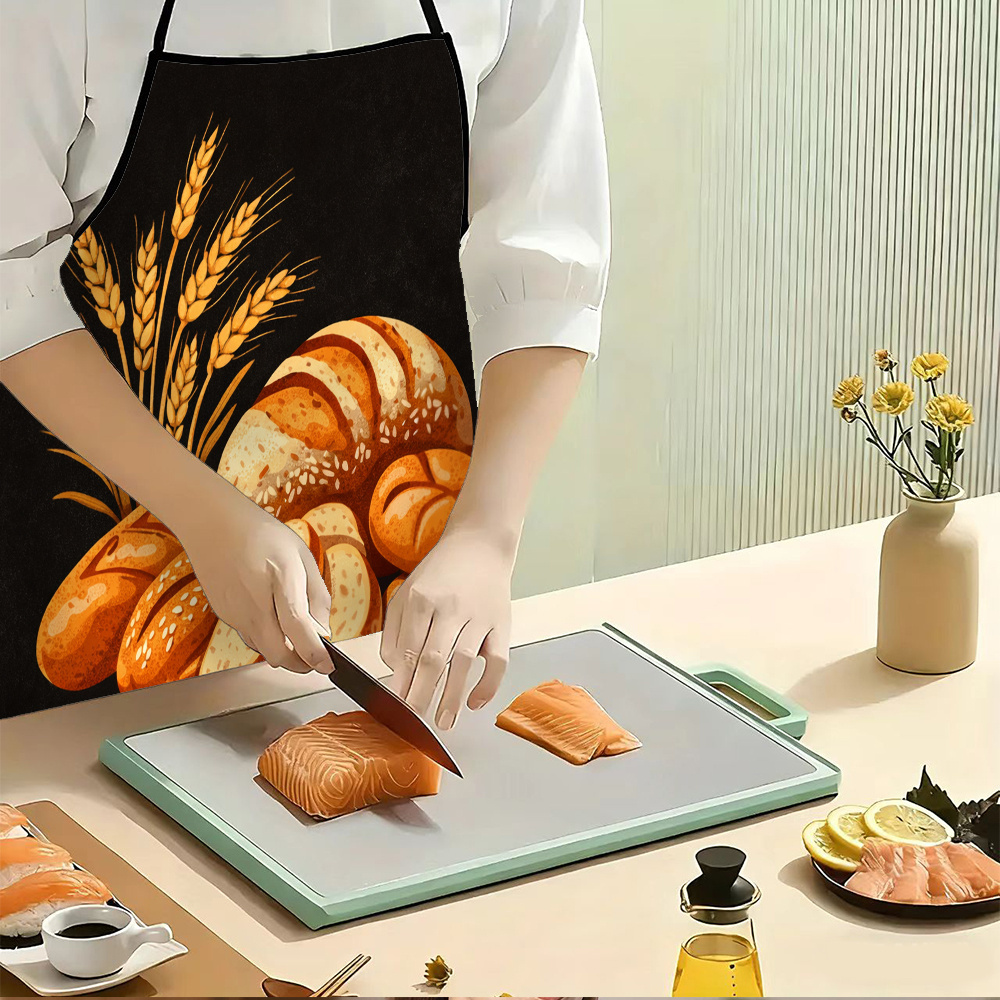 ผ้ากันเปื้อนลายขนมปังสดและข้าว - Mom'S Home Cooking บทวิจารณ์และราคา