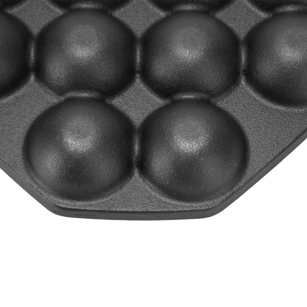 กระทะเหล็กหล่อสำหรับทอดไข่  ไม - Takoyaki Pan Cast บทวิจารณ์และราคา