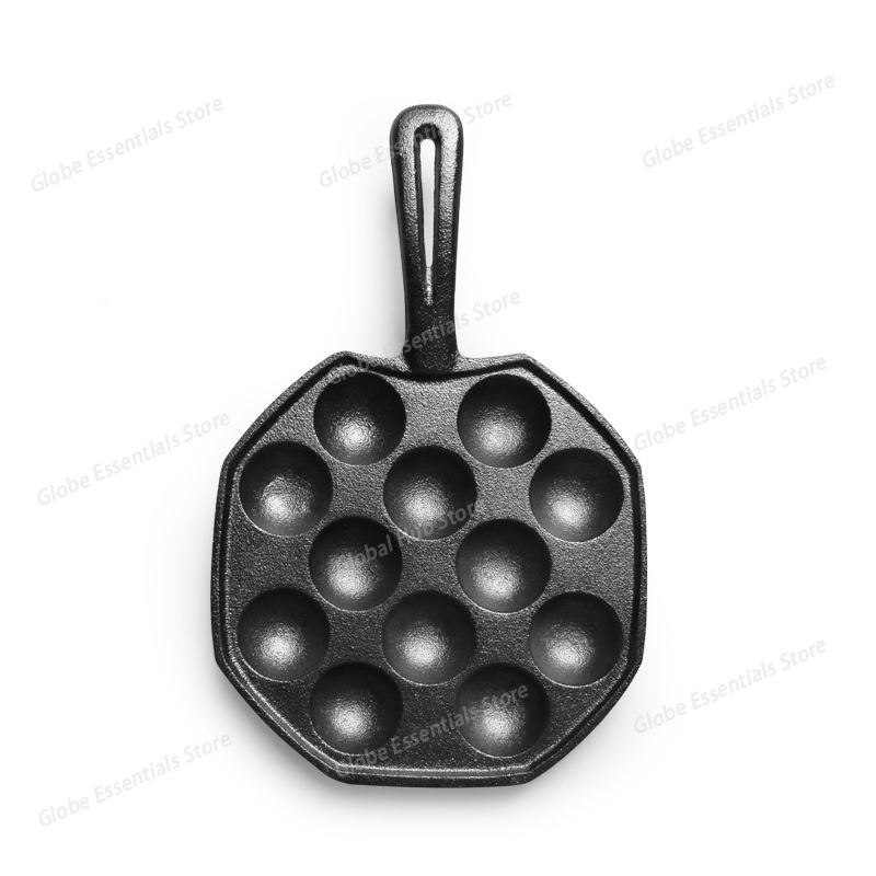 กระทะทาโกะยากิ 12 หลุม ด้ามจับ - Takoyaki Pan Cast บทวิจารณ์และราคา