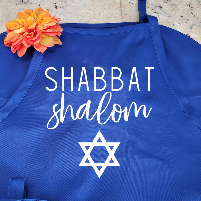 Shabbat shalom ผ้ากันเปื้อนครั - Mom'S Home Cooking บทวิจารณ์และราคา