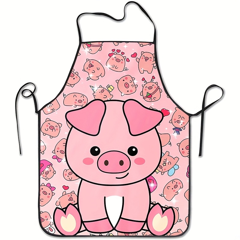 ผ้ากันเปื้อนลายหมูสีชมพูน่ารัก - Mom'S Home Cooking บทวิจารณ์และราคา