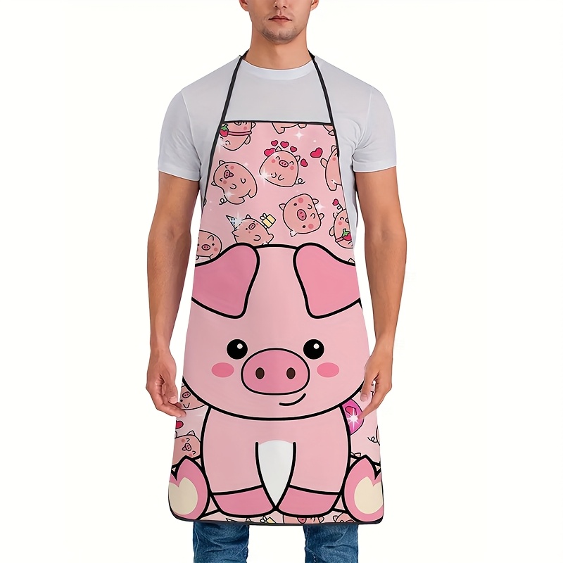 ผ้ากันเปื้อนลายหมูสีชมพูน่ารัก - Mom'S Home Cooking บทวิจารณ์และราคา