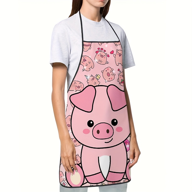 ผ้ากันเปื้อนลายหมูสีชมพูน่ารัก - Mom'S Home Cooking บทวิจารณ์และราคา